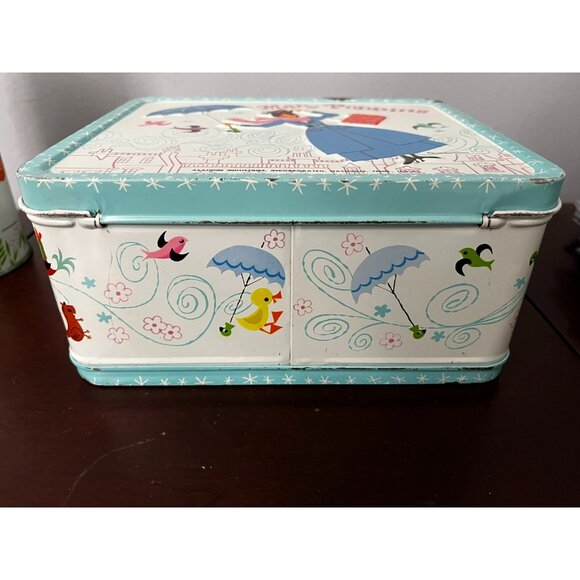 VINTAGE MARY POPPINS LUNCHBOX AND THERMOS shows well for age - Picture 9 of 13